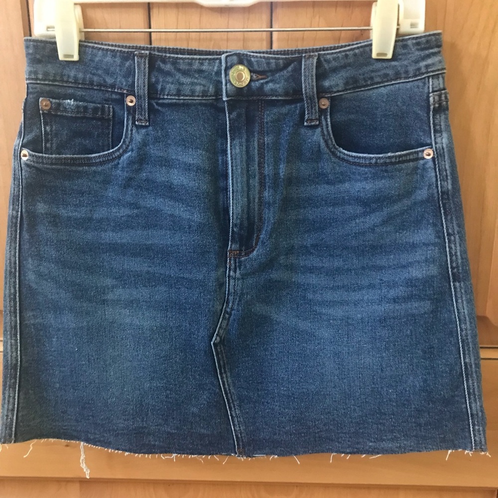 Denim mini skirt